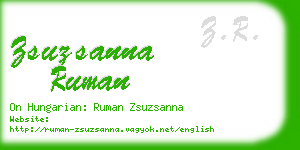 zsuzsanna ruman business card